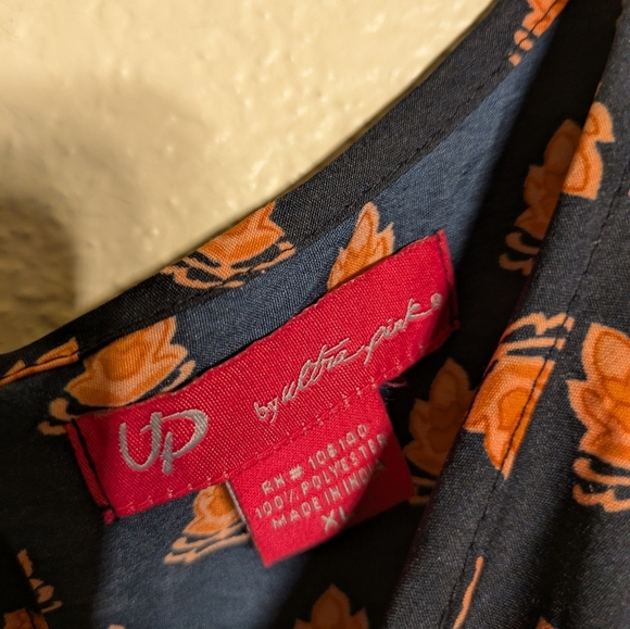 ultra Pink Navy and Orange Sleeveless Dress Size Xl Pre-owned - Picture 6 of 7